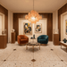 Aurelia Apricot Glass Chandelier - Simprolos