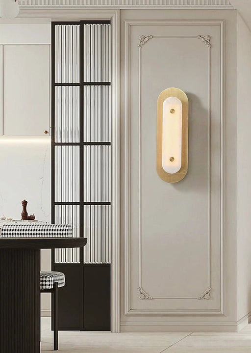 Aurelia Perforated Alabaster Wall Sconce - Simprolos
