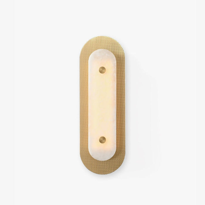 Aurelia Perforated Alabaster Wall Sconce - Simprolos