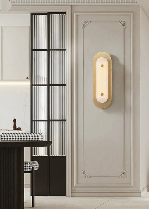 Aurelia Perforated Alabaster Wall Sconce - Simprolos