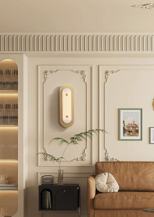 Aurelia Perforated Alabaster Wall Sconce - Simprolos