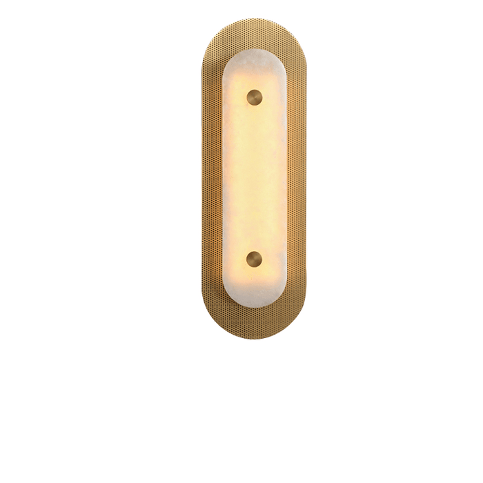 Aurelia Perforated Alabaster Wall Sconce - Simprolos