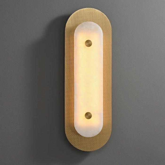 Aurelia Perforated Alabaster Wall Sconce - Simprolos