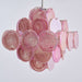 Aurelia Pink Glass Chandelier - Simprolos