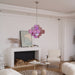 Aurelia Pink Glass Chandelier - Simprolos