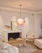 Aurelia Pink Glass Chandelier - Simprolos