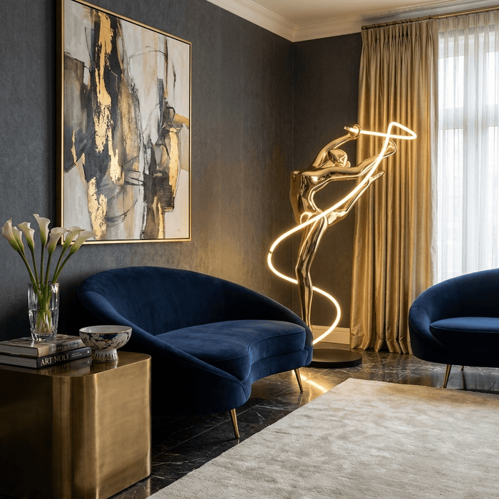 Aurelia Ribbon Dancer Floor Lamp - Simprolos