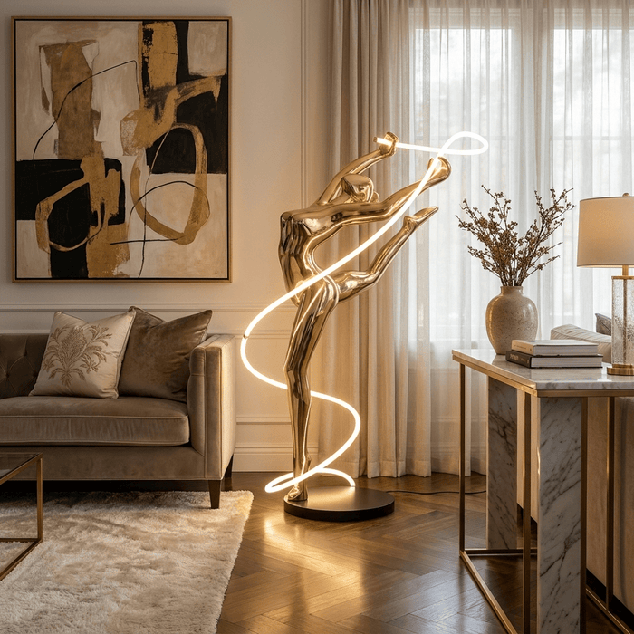 Aurelia Ribbon Dancer Floor Lamp - Simprolos