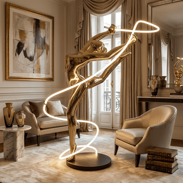Aurelia Ribbon Dancer Floor Lamp - Simprolos