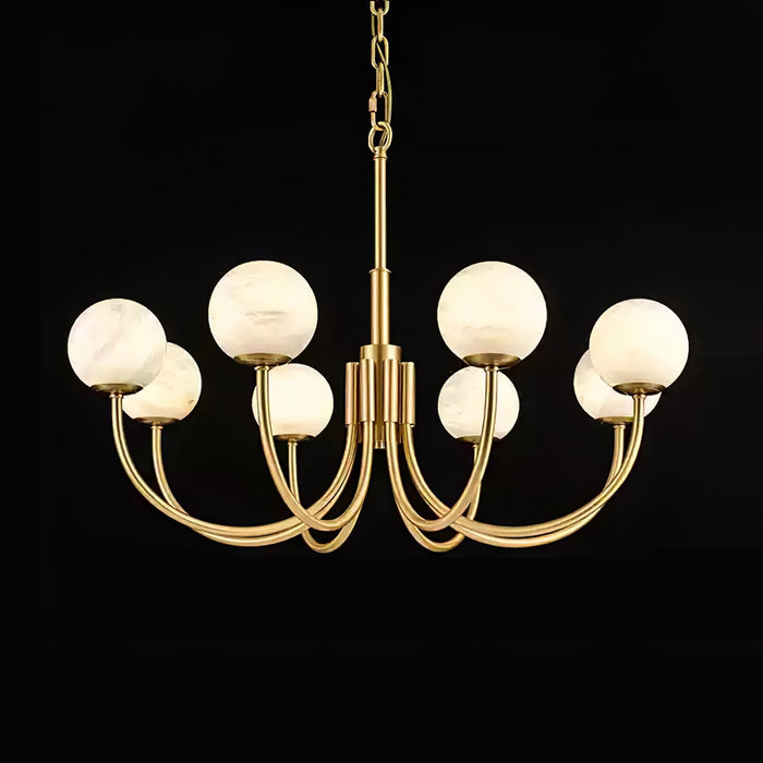 Aurelian Alabaster Globe Chandelier - Simprolos