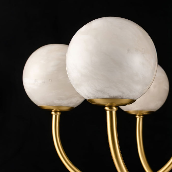Aurelian Alabaster Globe Chandelier - Simprolos