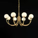 Aurelian Alabaster Globe Chandelier - Simprolos