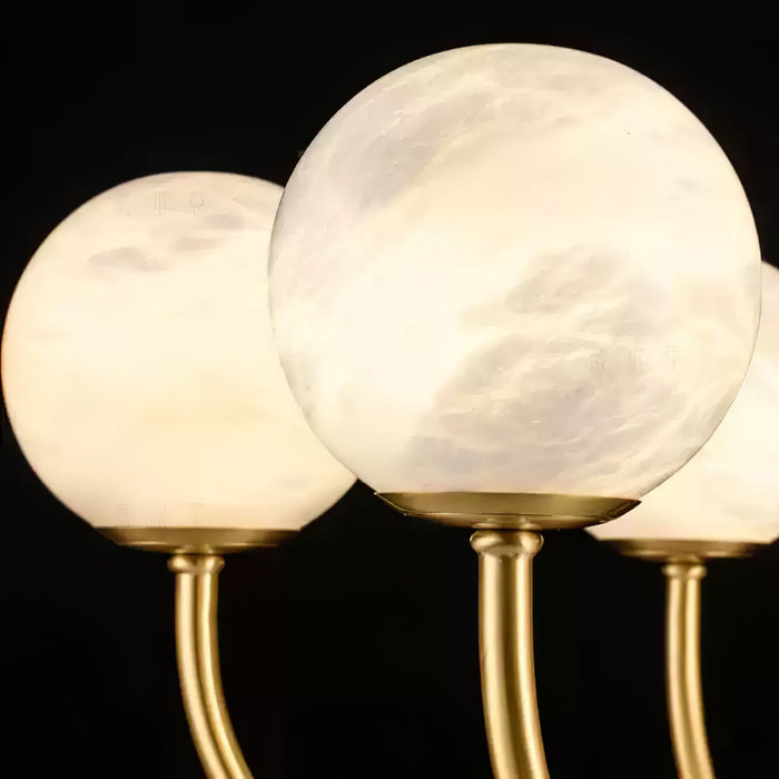 Aurelian Alabaster Globe Chandelier - Simprolos
