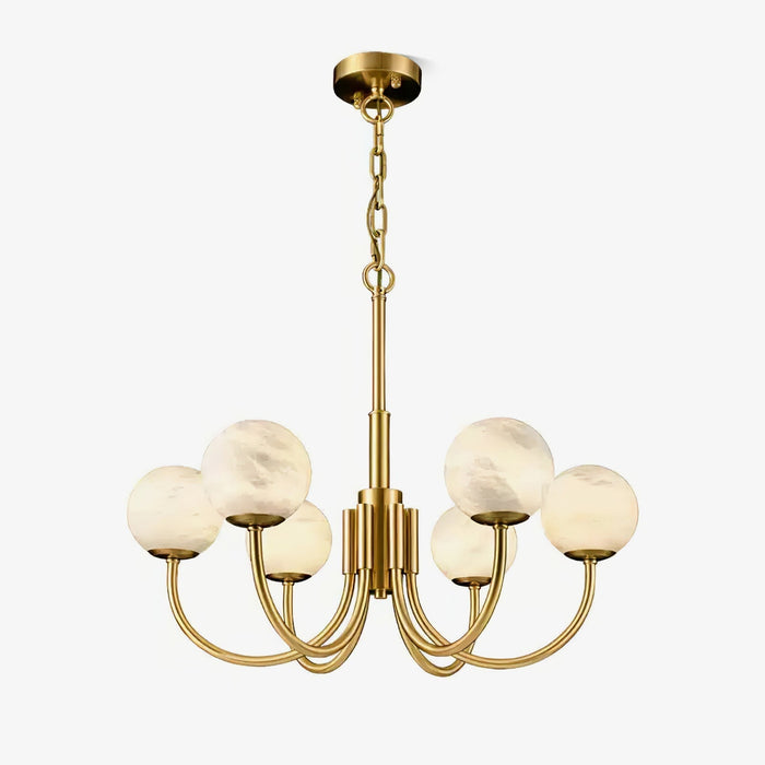Aurelian Alabaster Globe Chandelier - Simprolos