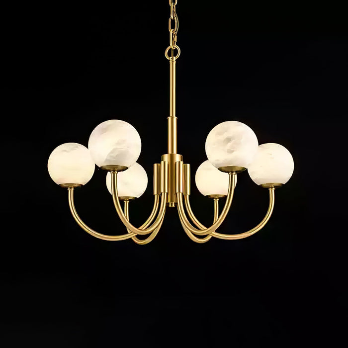Aurelian Alabaster Globe Chandelier - Simprolos