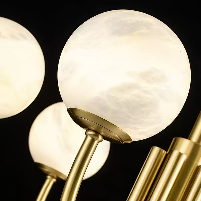 Aurelian Alabaster Globe Chandelier - Simprolos