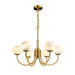 Aurelian Alabaster Globe Chandelier - Simprolos