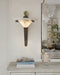 Aurelian Crest Alabaster Wall Sconce - Simprolos