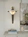 Aurelian Crest Alabaster Wall Sconce - Simprolos