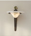 Aurelian Crest Alabaster Wall Sconce - Simprolos