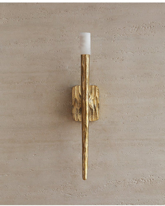 Aurelian Sculpted Alabaster Sconce - Simprolos