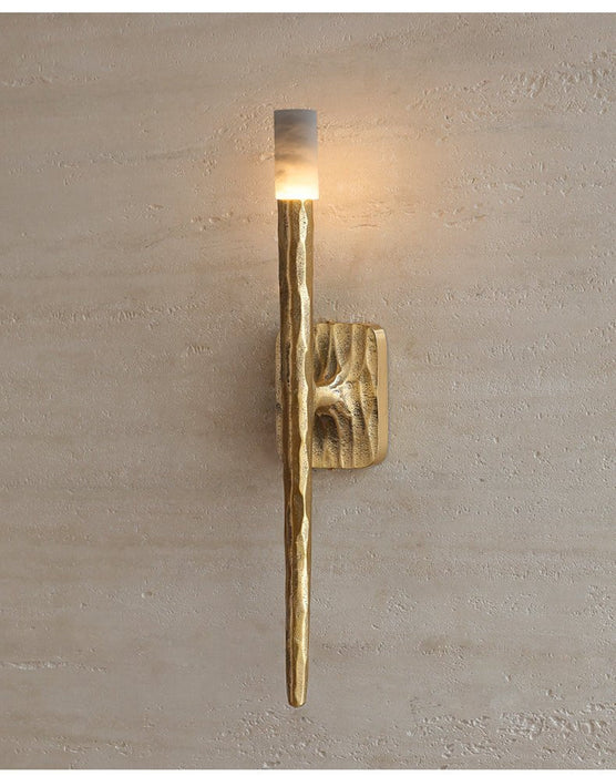 Aurelian Sculpted Alabaster Sconce - Simprolos