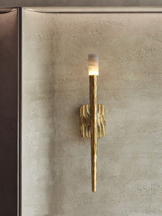Aurelian Sculpted Alabaster Sconce - Simprolos