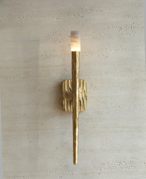Aurelian Sculpted Alabaster Sconce - Simprolos