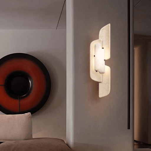 Aurellin Alabaster Sconce - Simprolos