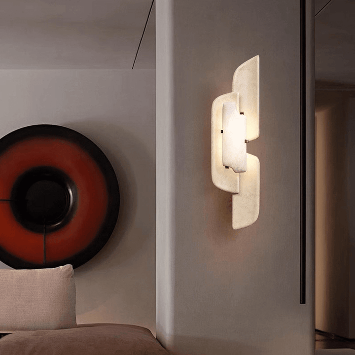 Aurellin Alabaster Sconce - Simprolos