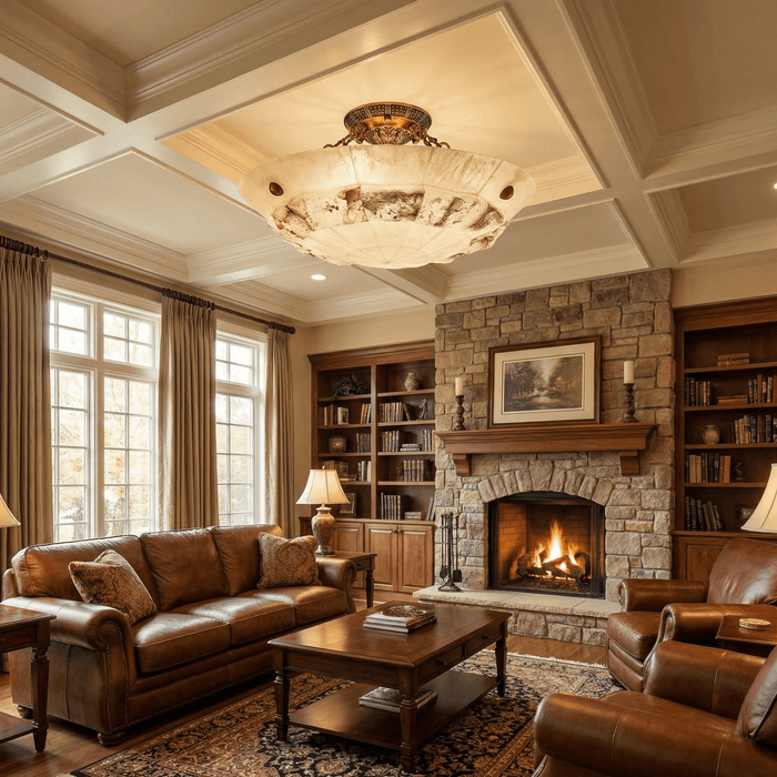 Aureon Alabaster Ceiling Light - Simprolos