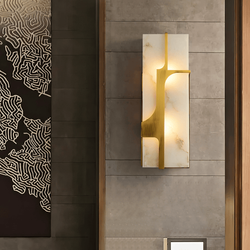 Aurevon Alabaster Wall Sconce - Simprolos
