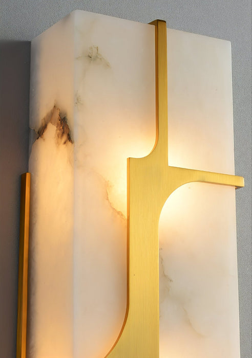 Aurevon Alabaster Wall Sconce - Simprolos