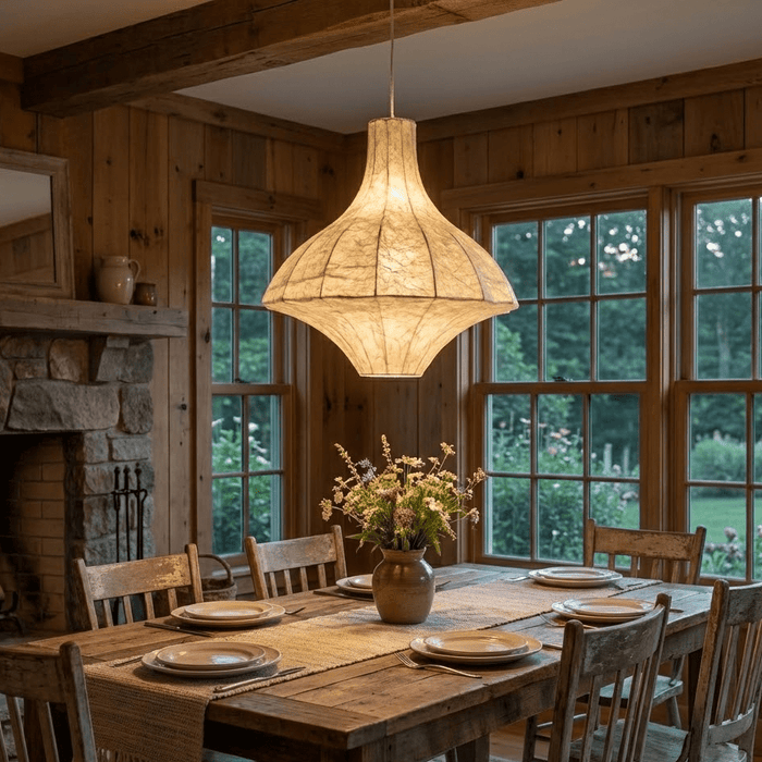 Aurielle Silk Pavilion Pendant Lamp - Simprolos