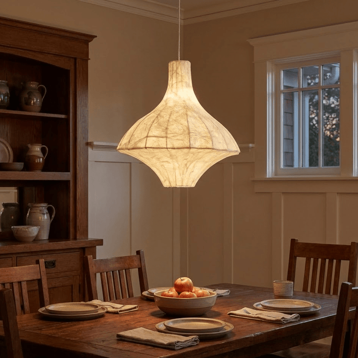 Aurielle Silk Pavilion Pendant Lamp - Simprolos