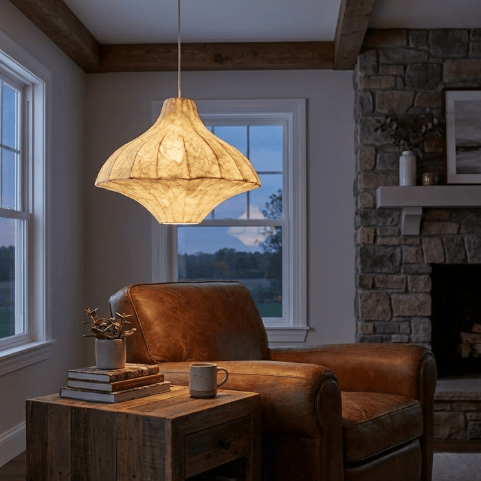 Aurielle Silk Pavilion Pendant Lamp - Simprolos