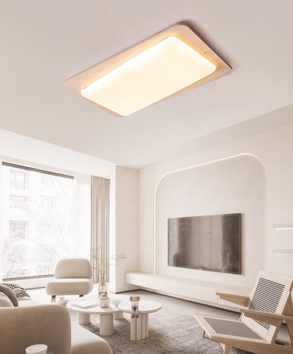Aurilith Travertine Ceiling Light - Simprolos