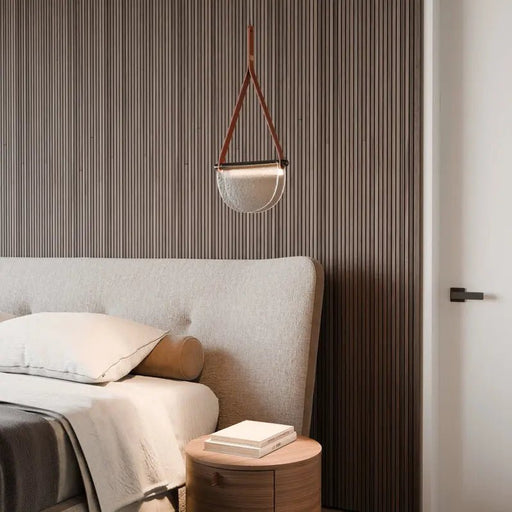 Avgi Leather Pendant Light - Simprolos