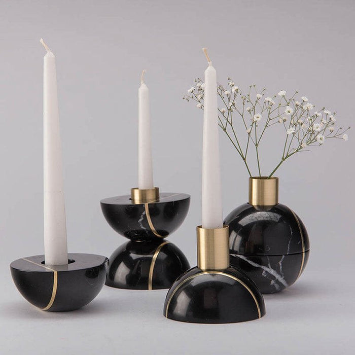 Axis Sphere Marble Candle Holder - Simprolos