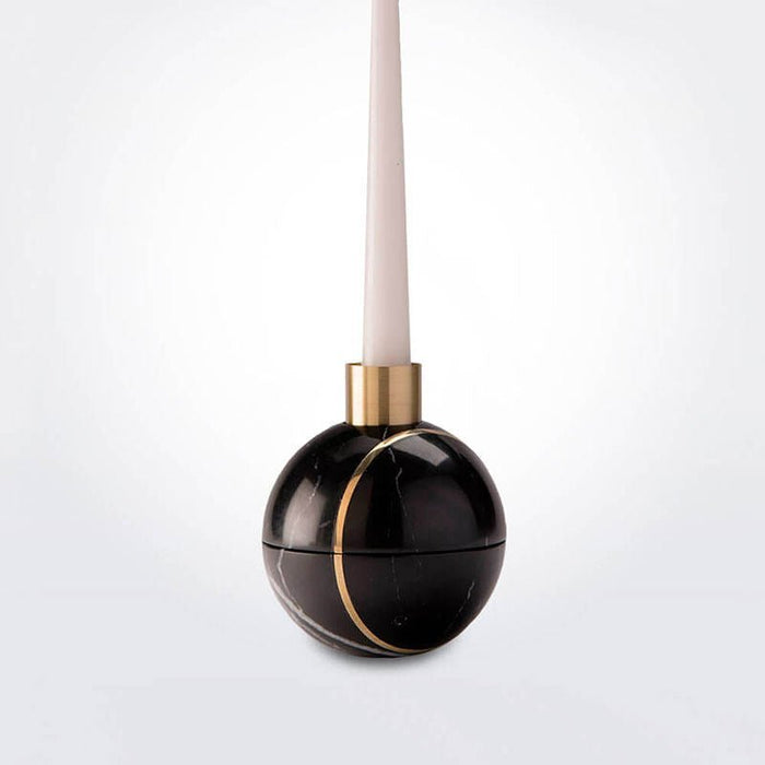 Axis Sphere Marble Candle Holder - Simprolos