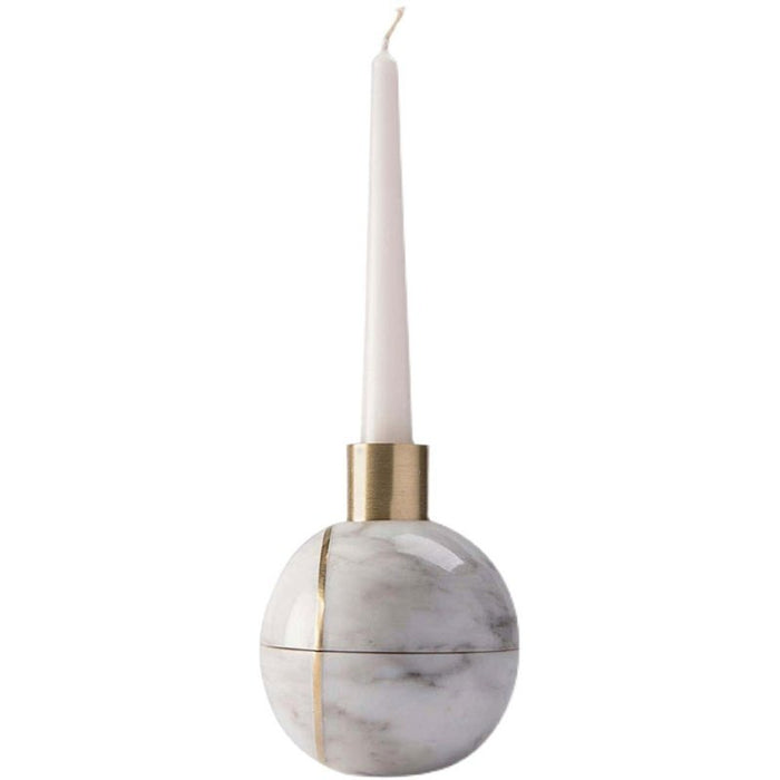 Axis Sphere Marble Candle Holder - Simprolos
