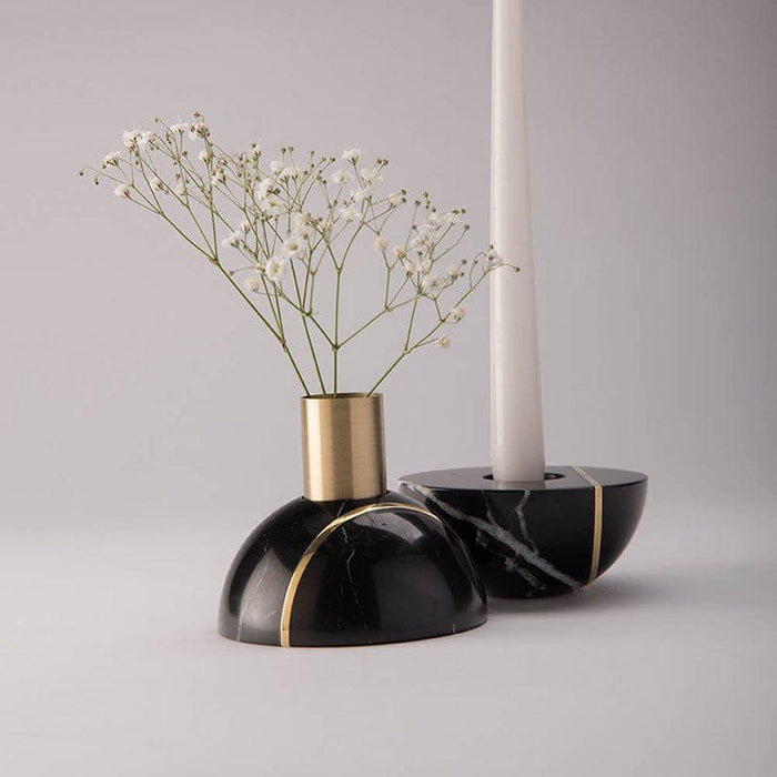 Axis Sphere Marble Candle Holder - Simprolos
