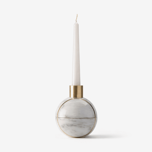 Axis Sphere Marble Candle Holder - Simprolos