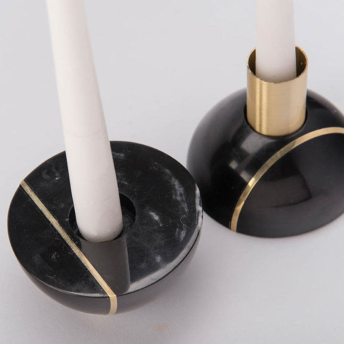 Axis Sphere Marble Candle Holder - Simprolos