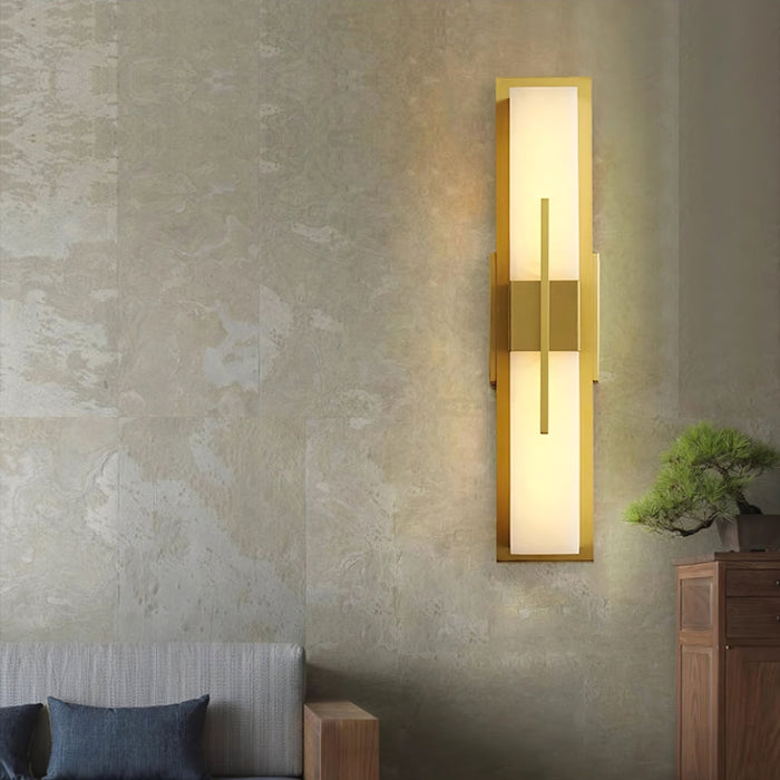 Axis Twin Alabaster Sconce - Simprolos