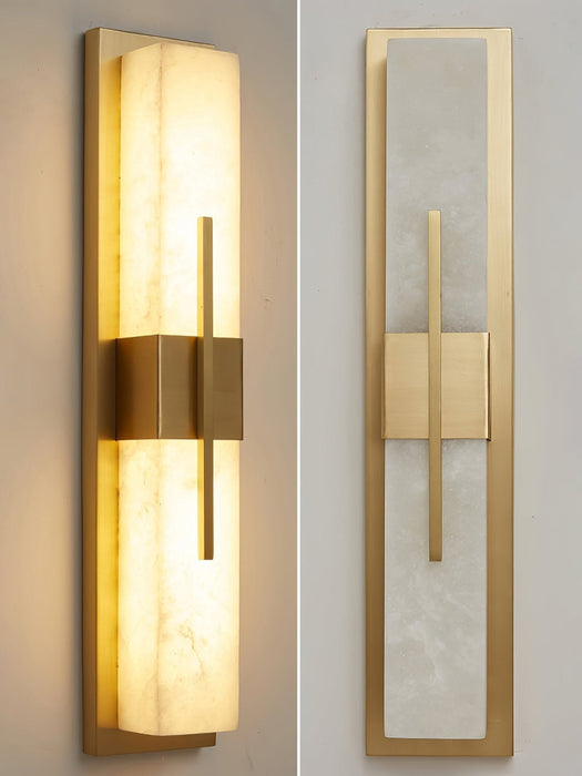 Axis Twin Alabaster Sconce - Simprolos