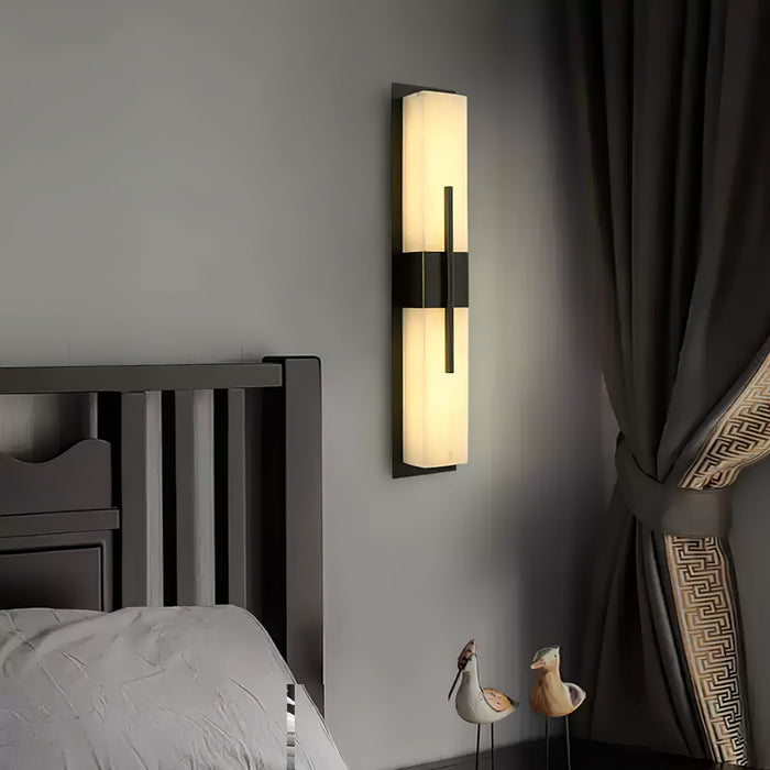 Axis Twin Alabaster Sconce - Simprolos