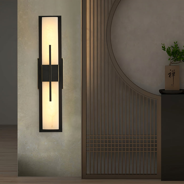 Axis Twin Alabaster Sconce - Simprolos