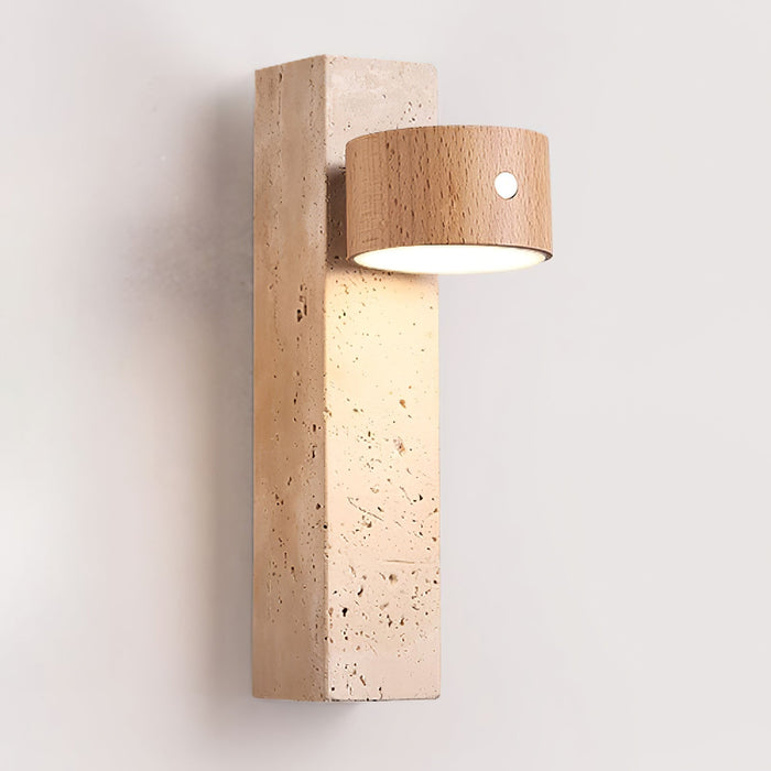 Axis Wood Rechargeable Wall Light - Simprolos