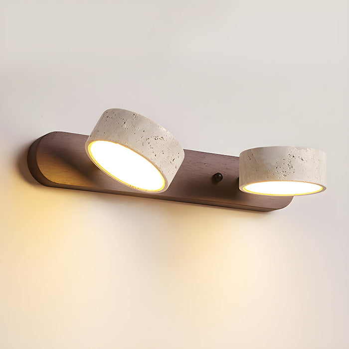 Travertine Duo Wall Light Simprolos